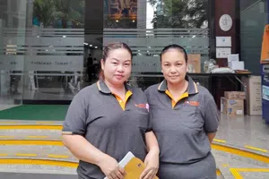 ส่งตัวแม่บ้านหน้างาน